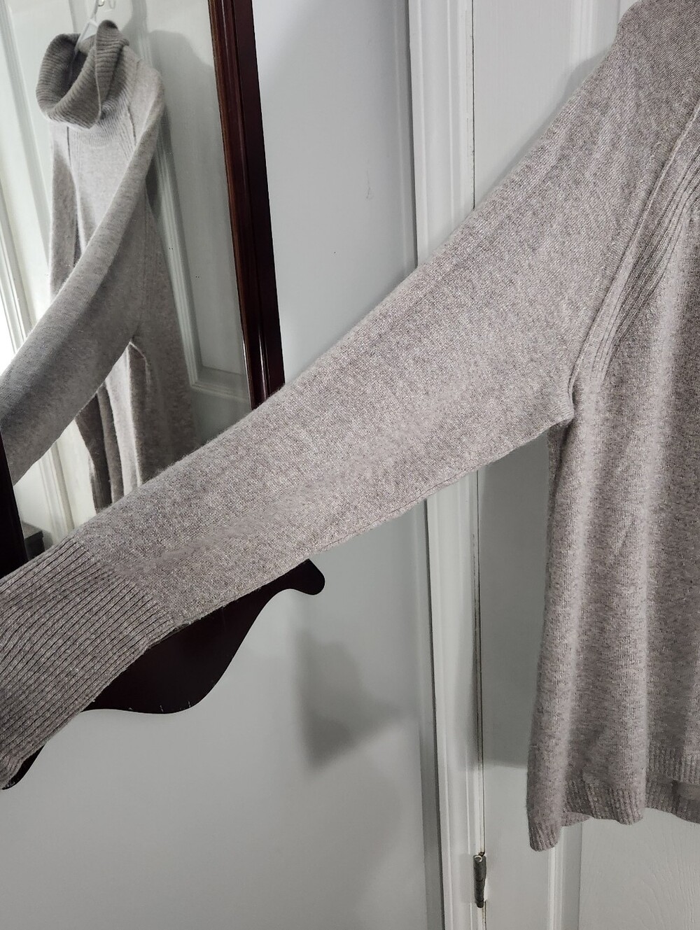 J.jill oversized lavender cashmere turtleneck knit sweater cozycore soft girl LG - Picture 5 of 8